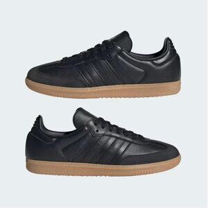 Adidas Samba OG Women's Shoes in Core Black/Core Black/Carbon Neutral 8.5